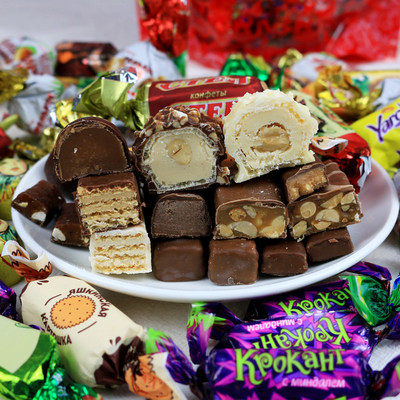 俄罗斯高端巧克力混合喜糖大礼包 优惠推荐